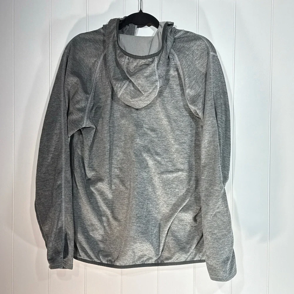 The North Face Mens Grey Heathered Full Zip Hoodie Jacket Size M